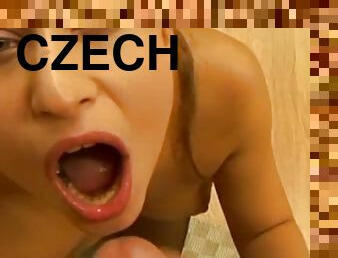 POV My Huge Tits Czech Hot Girlfriend Wants To Suck My Big Cock and Swallowed My Cum Overnight