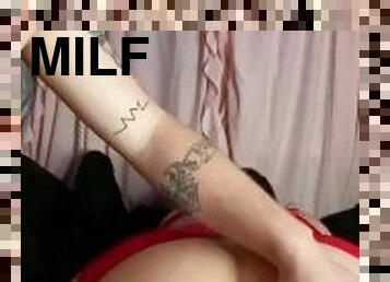 extrem, fitta-pussy, anal, milf, mamma, fingerknull, dubbel, underkläder, tight, penetrering