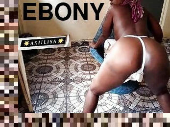 Sexy SEMI NUDE Ebony ASS CLAPPING/AKIILISA FREE PORN/