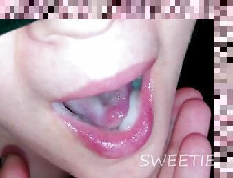He filled his wife's mouth with his sperm. Full video next week
