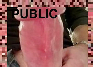 Stroking My Huge Cock Standing Up With A Delicious Cumshot