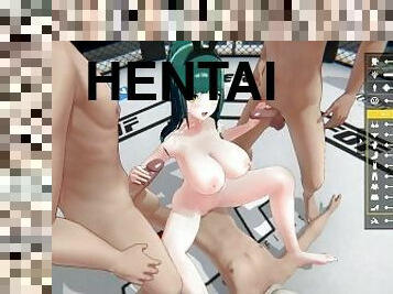 asawa-wife, pov, asawa, anime, hentai, wrestling, 3d