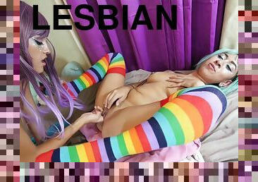 Lesbian Pirn Cosplay Girls Kissing And Licking