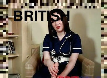 British Nurse Tells You How To Wank And Edge Your Cock