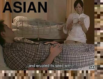 Nurse yuri konishi reads erotic story to a patent and gets toy fucked