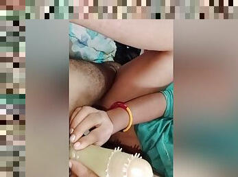 Desi Indian Bhabhi Dotted Condom Sex