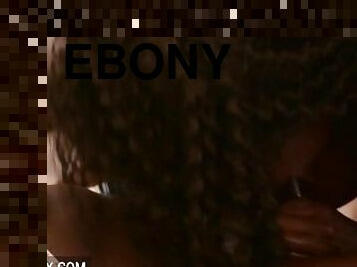 Hot ebony prisoner knows how to treat the director