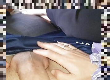 morning handjob fast cumming my teenager little hands