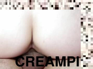 Extreme Closeup Dick Riding and Creampie