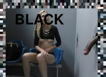 Black gloryhole cock gets sucked and fucked by shapely alexa grace