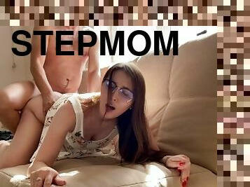 - Mommy, my father will be surprised by your pregnancy, because he is infertile. Fucked my stepmom !