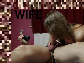 Depraved Wife Sat Down On Two Members Of The Pussy. Sucked Dick And Strapon. Annahomemix