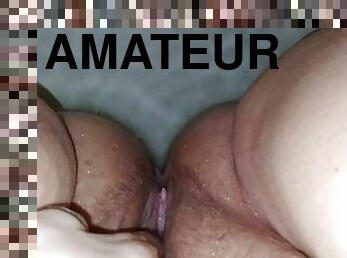 grosse, masturbation, chatte-pussy, amateur, jouet, belle-femme-ronde, solo, tatouage