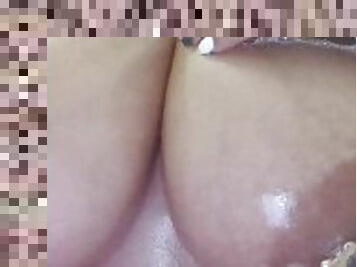 Indian Girl Pierced Nipple Shower Play ????