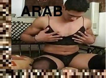 straight arab accept to fuck a crossdressed twink