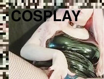 Egirl Slut in Latex Dress Solo Masturbation Video Teaser (Full Video on Onlyfans)