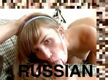 Brunette Russian Teen Loves It Whet Her Boyfriends Big Dick Work in Her Shapely Ass