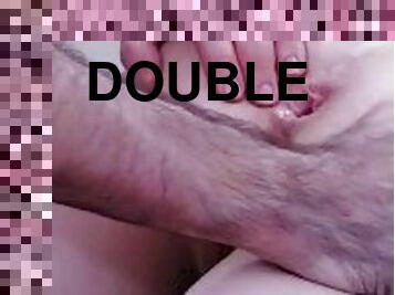 Her first double anal experience caught on camera!