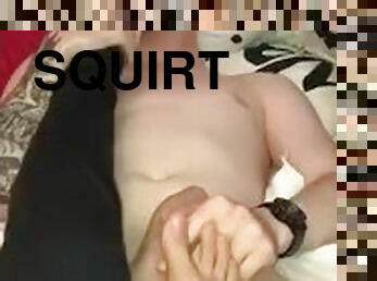 squirt, tenåring, homofil, føtter, cum, kåt, melk, footjob