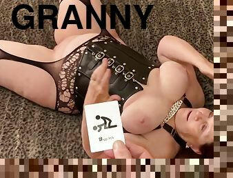Sex card game and granny Carmens orgasms