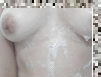 gros-nichons, masturbation, amateur, ados, latina, solo, petits-seins