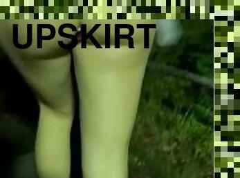 Upskirt - Butt Plug no panties