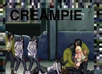 Sexy hot blonde girl Big ass and tits have creampie cum and fuck zombies (Parasite in city) Extra 2