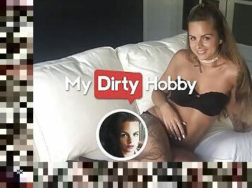 MyDirtyHobby - Tattooed Babe Arya_LaRoca Is Bored Of All The Standard Pornos So She Does It Her Way
