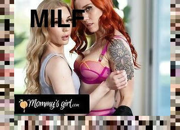MOMMY'S GIRL - Stacked Redhead MILF Cheers Up Her Stepdaughter After She Loses Her Babysitter Job