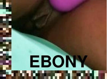 Ebony Bbw plays with Vibrator (teaser)