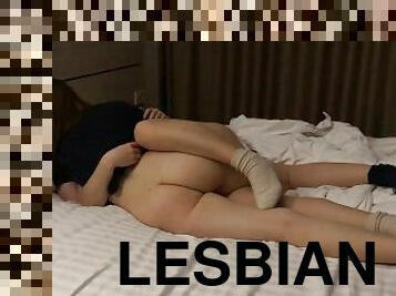 дупа, прихильник, мила, лесбіянка-lesbian, домашнього-приготування, пара, поцілунки, дупа-butt, крихітна