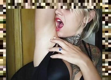 Worship My Sweaty Armpit - Sensual femdom teases you with her sweaty armpits