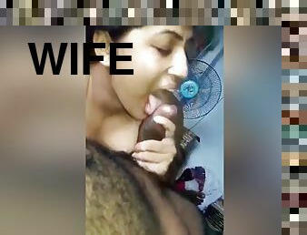 Today Exclusive- Horny Pak Wife Sucking Hubby Dick