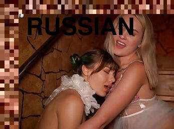 Russian teens lesbian sex orgy