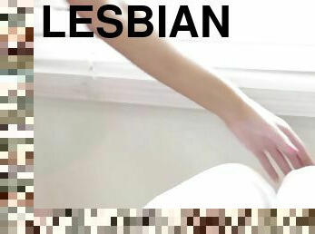 Petite lesbian gets lick
