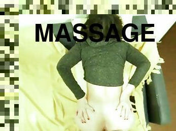 I got a massage from my neighbor, he cum on my face while talking to my husband on the phone
