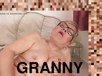 Granny Ursula Grande fucks a much younger cock