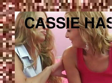 Cassie has never fucked a woman before - or has she?