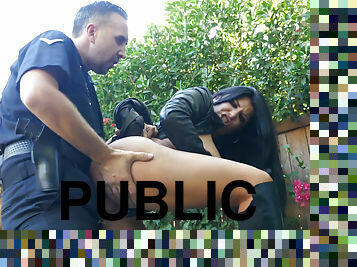 Romi Rain fucked by cop in public