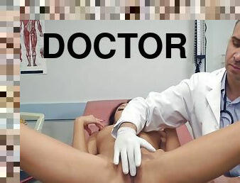 Kara Faux's pussy checked by doctor&deprived of virginity