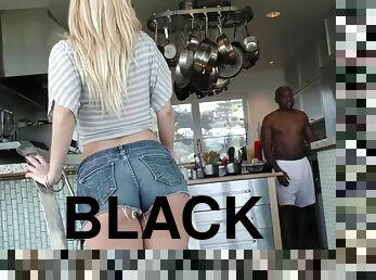 Blonde Aaliyah Love is happy to fuck first huge black cock