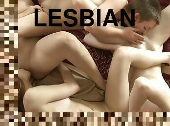 Lesbian Pool Party Orgy