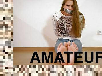 Fantastic barefoot scene with long haired teen! Enjoy!