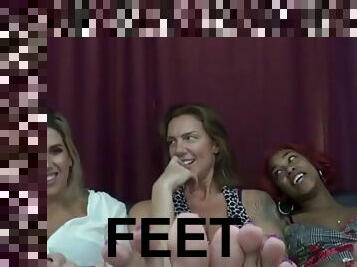Mikayla and her girlfriends foot tease