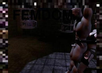 SFM VR 3D 60FPS BIG TITS FEMDOM MISTRESS SISSY DILDO MILKING