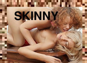 Victoria Tiffany vs Cute Sunny - Two Skinny Lesbians
