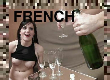 French Porn - Orgie et champagne - doggie style