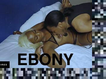 A Video With Ebony Blond Hair Babe - black xxx video