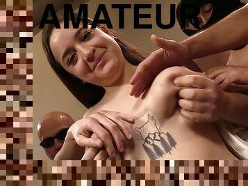 Hot curvy babe Anastasia Steel Bukkake Hd Video