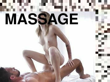 Dude opens babe's holes to massage them with his cock